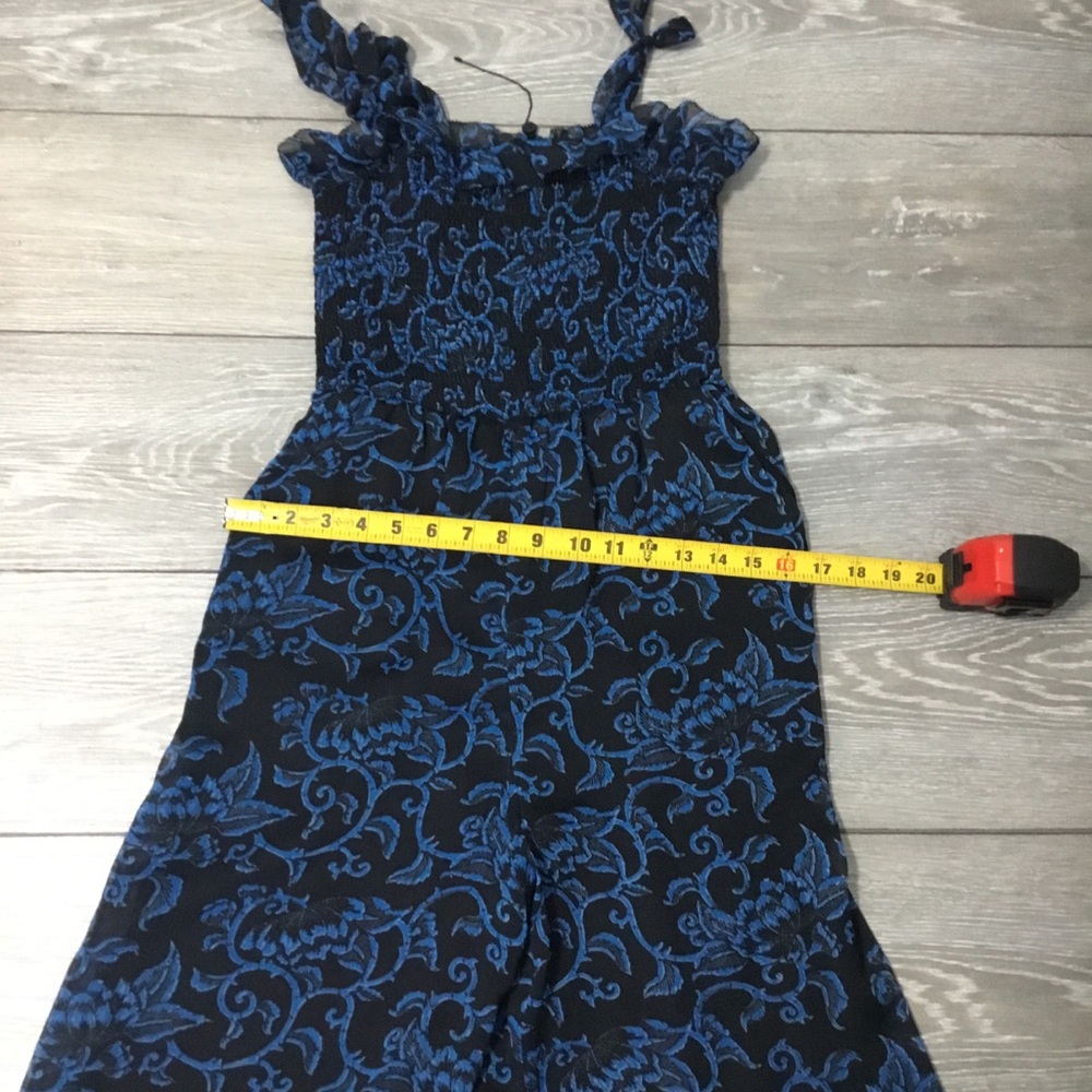 NWOT Whistles Blue Bali Jumpsuit size US 2 Resort Vacation Cruise - Picture 6 of 12